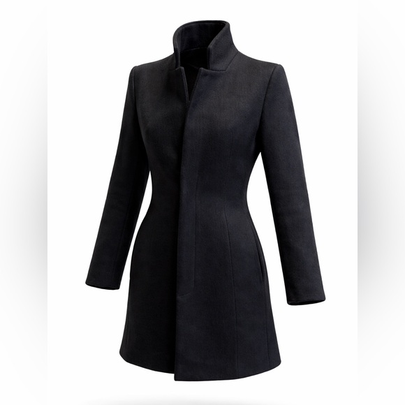 Attachment wool structured coat - Picture 1 of 6